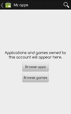 Missing "My Apps" in Android Market - fixed